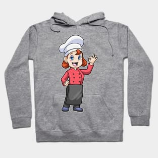 Chef with Cooking apron Hoodie